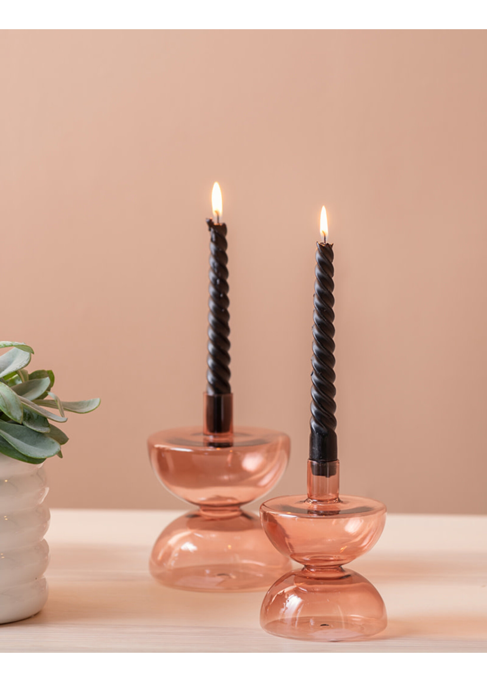 Present Time Diabolo Candle Holder - L - Faded Pink