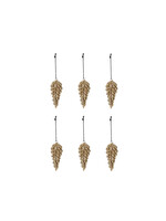 House Doctor Cone Ornament - Gold