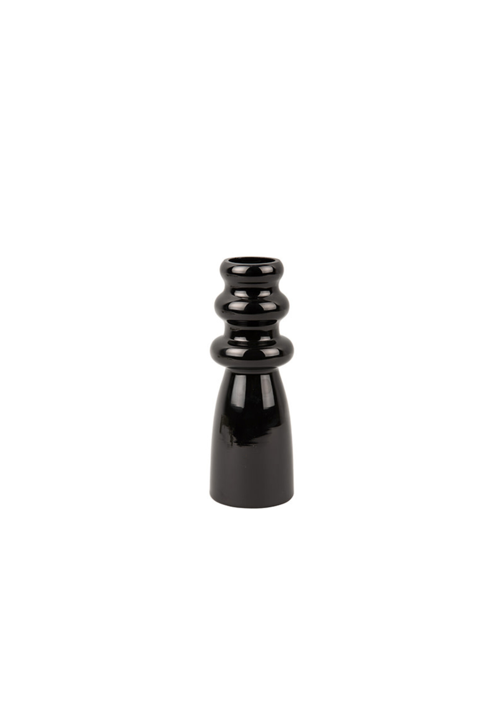 Present Time Sparkle Bottle Vase | Black