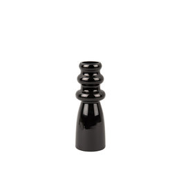 Present Time Sparkle Bottle Vase | Black