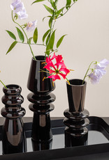 Present Time Sparkle Bottle Vase | Black