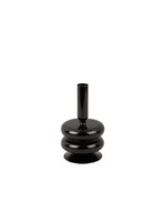 Present Time Sparkle Double Ring Candle Holder | Black