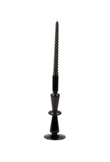 Present Time Sparkle Tall Candle Holder | Black