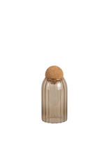 Present Time Gem Storage Jar - M - Sand Brown