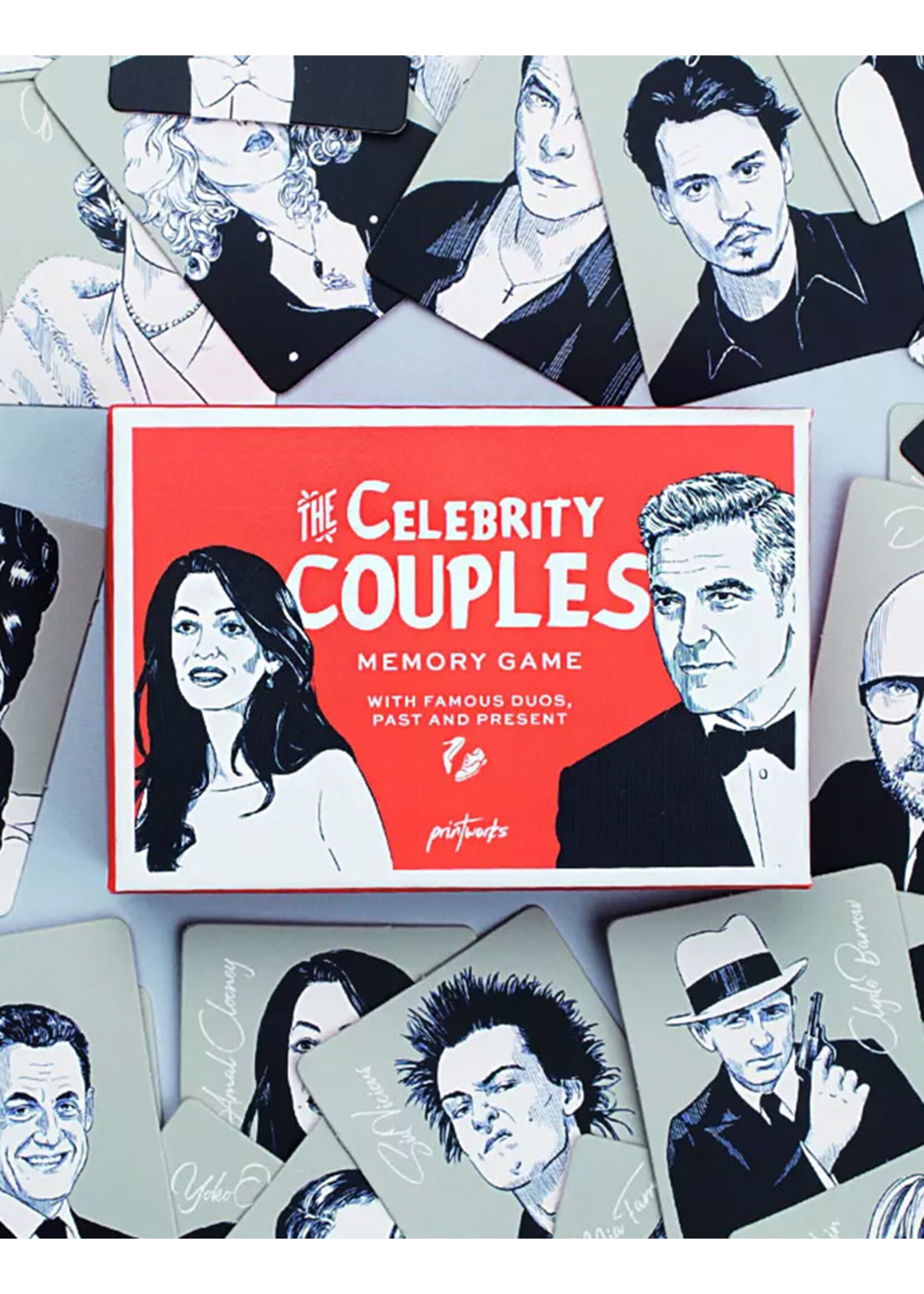 Printworks Memo Game | Celebrity Couples