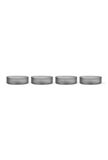 Ferm Living Ripple Serving Bowls - Set of 4 - Smoked Grey