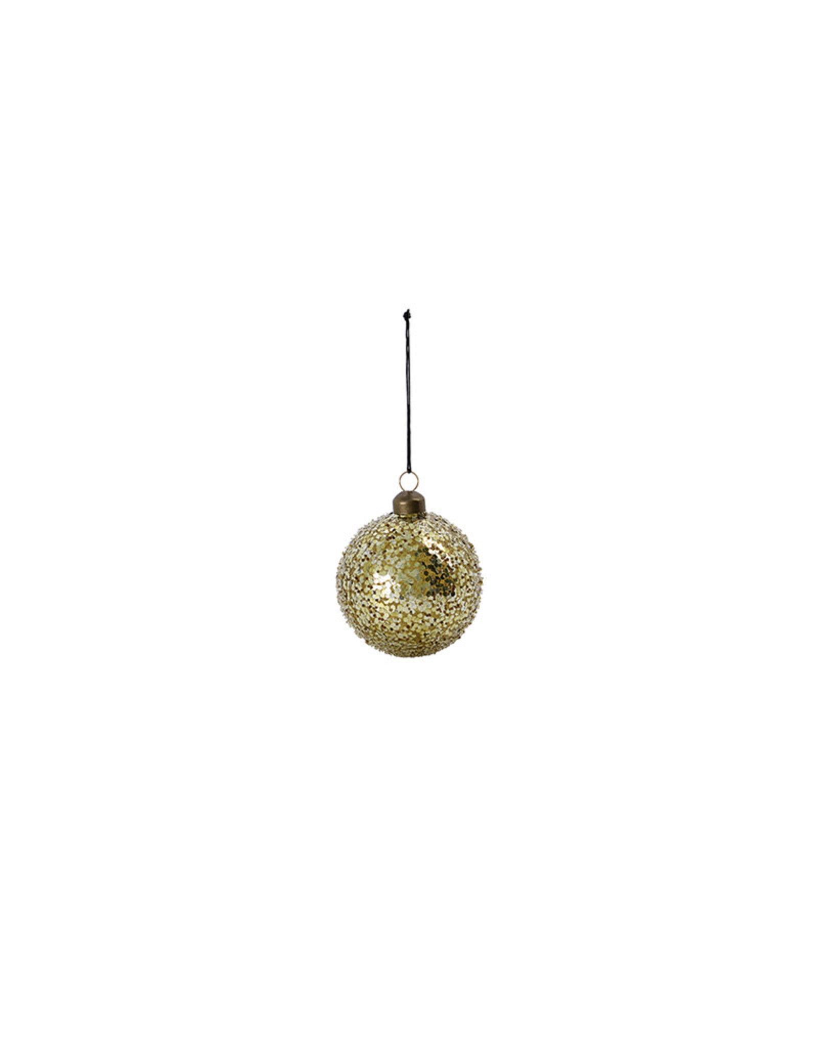 House Doctor Christmas Ornament - Glitter Gold