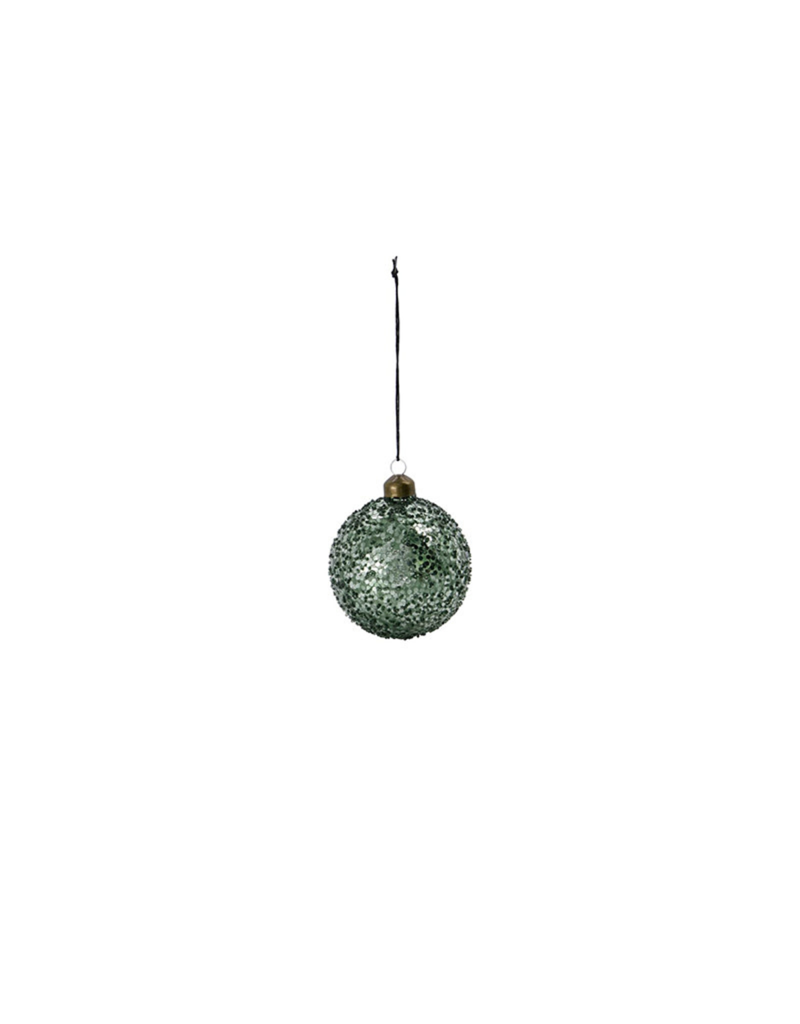 House Doctor Christmas Ornament - Glitter Green