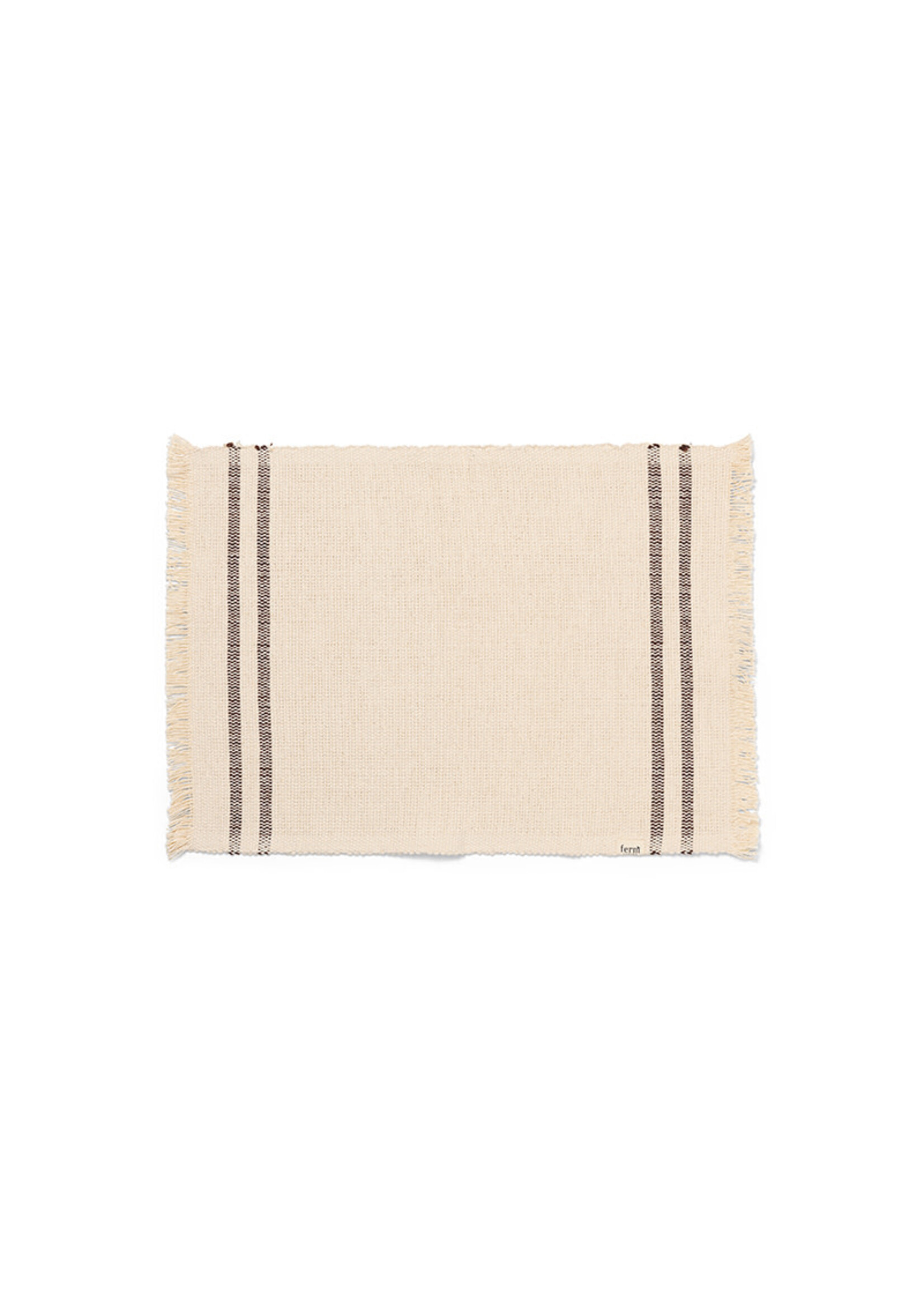 Ferm Living Savor Placemat - Off-White/Chocolate