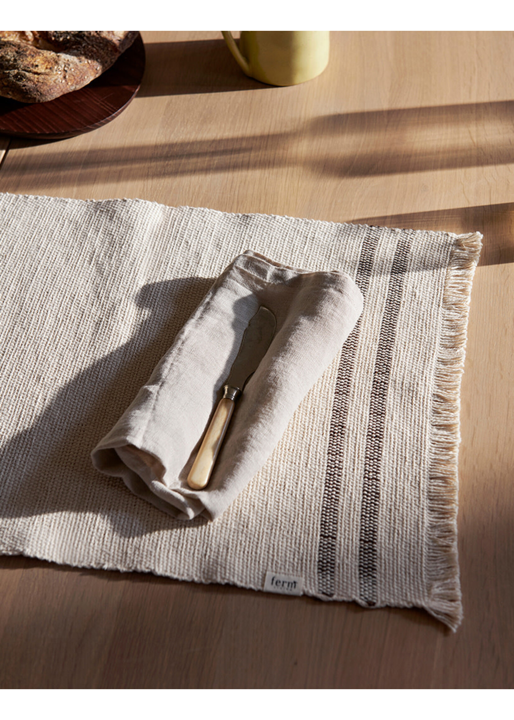 Ferm Living Savor Placemat - Off-White/Chocolate