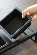 Yamazaki Pet Food Bowl Stand - Black