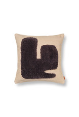 Ferm Living Lay Cushion - 50x50 - Sand/Dark Brown