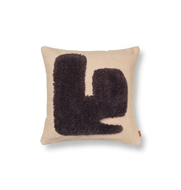 Ferm Living Lay Cushion - 50x50 - Sand/Dark Brown