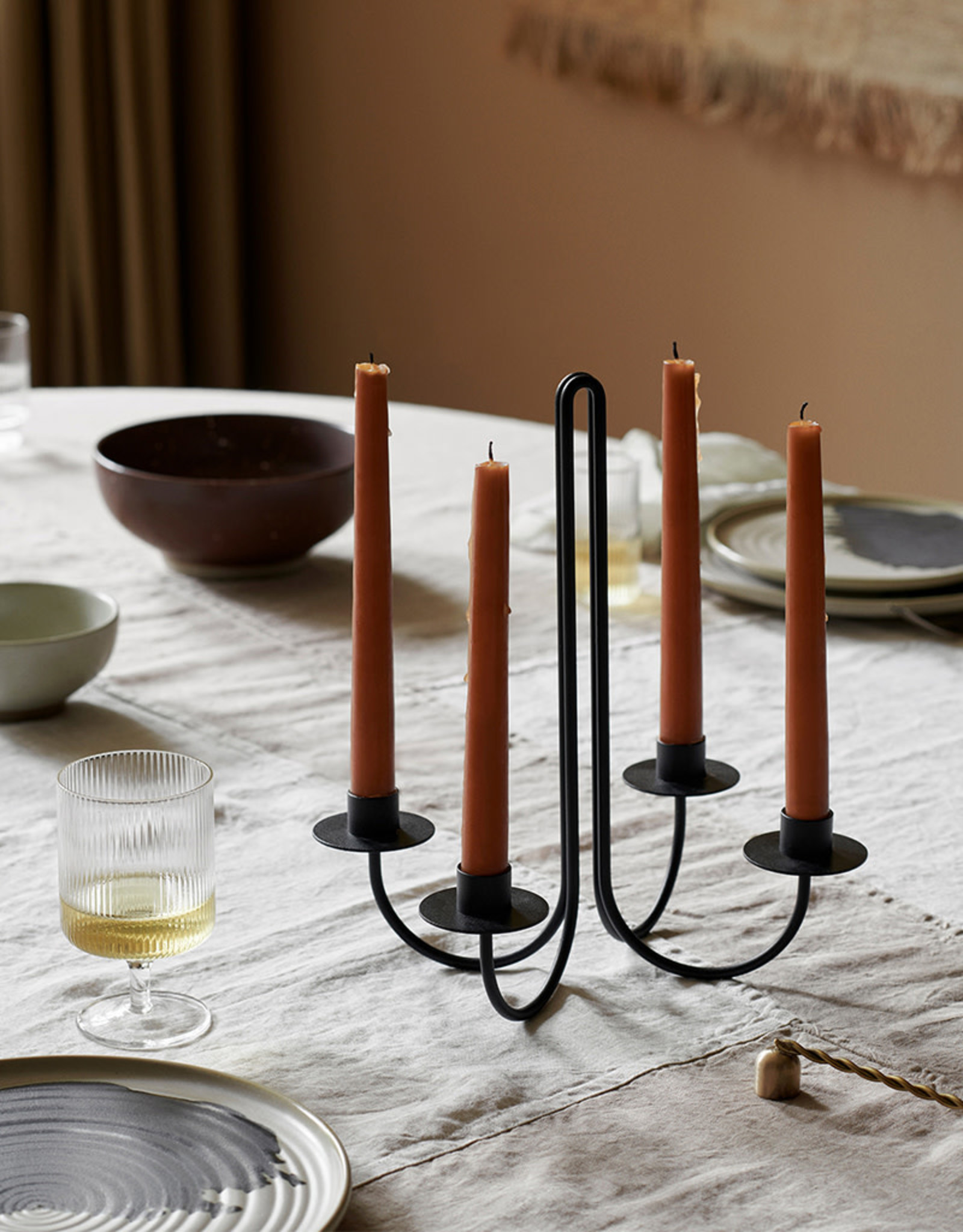 Ferm Living Sway Candelabra - Black