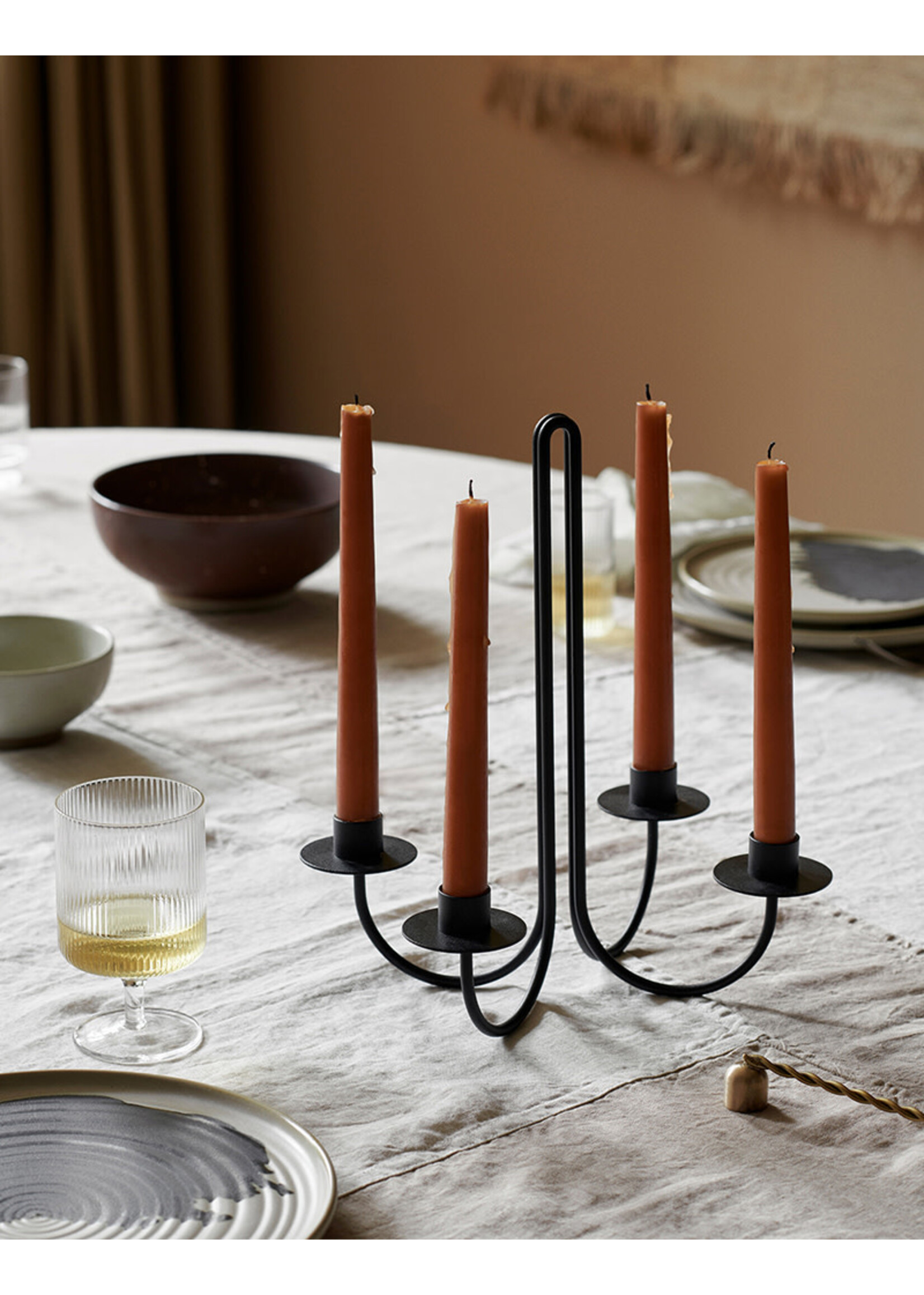 Ferm Living Sway Candelabra - Black