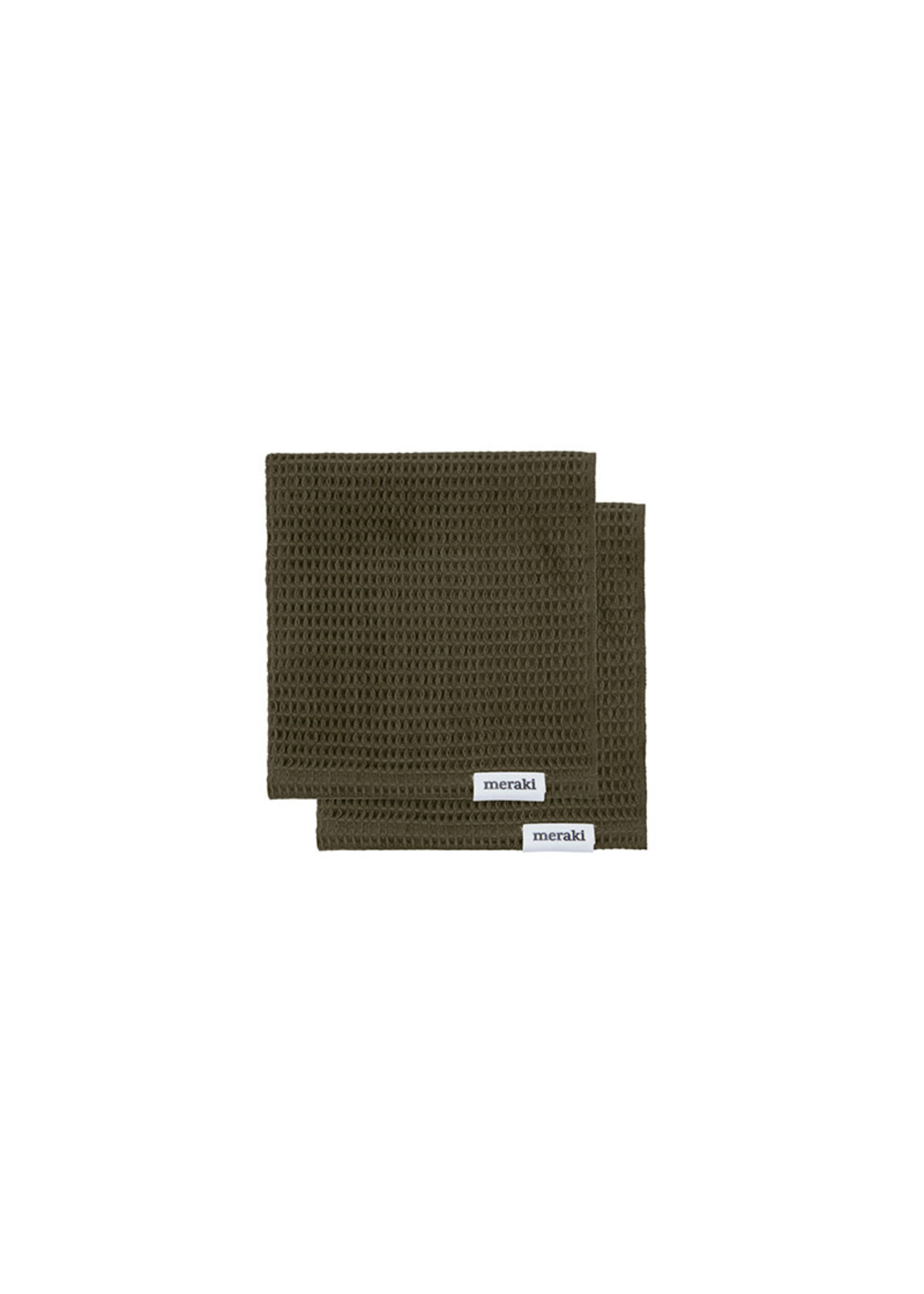 Meraki Pumila Dish Cloth | Army Green