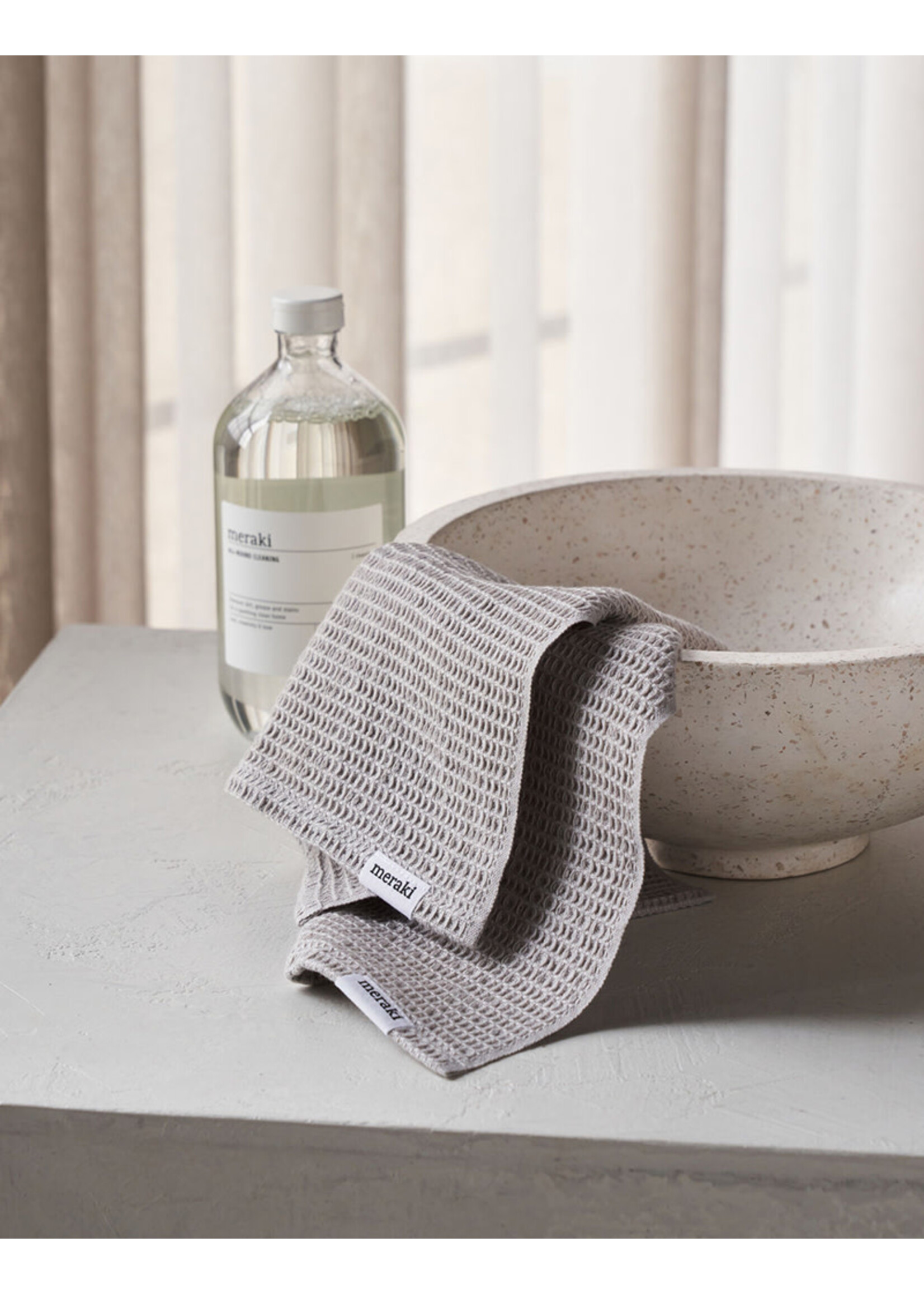 Meraki Pumila Dish Cloth | Light Grey