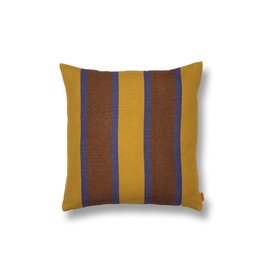 Ferm Living Grand Cushion | Lime/Bright Blue/Choco