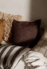 Ferm Living Linen Cushion - Chocolate
