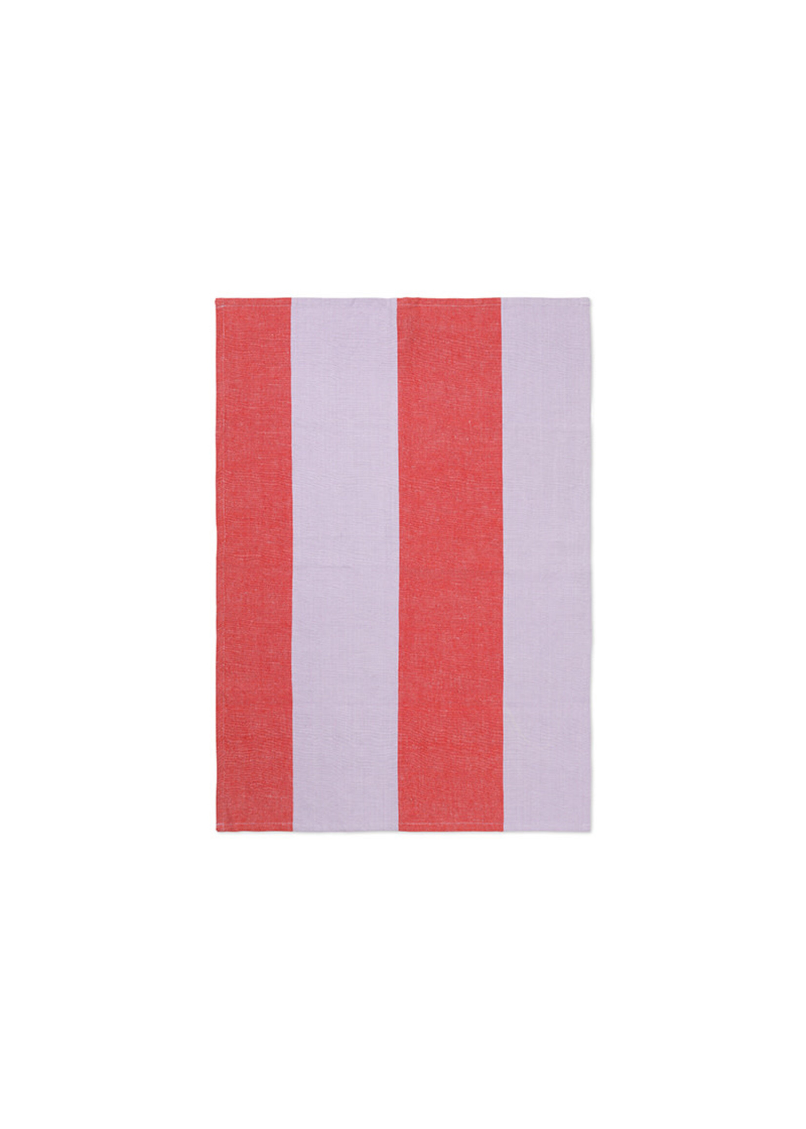 Ferm Living Hale Tea Towel - Red/Lilac