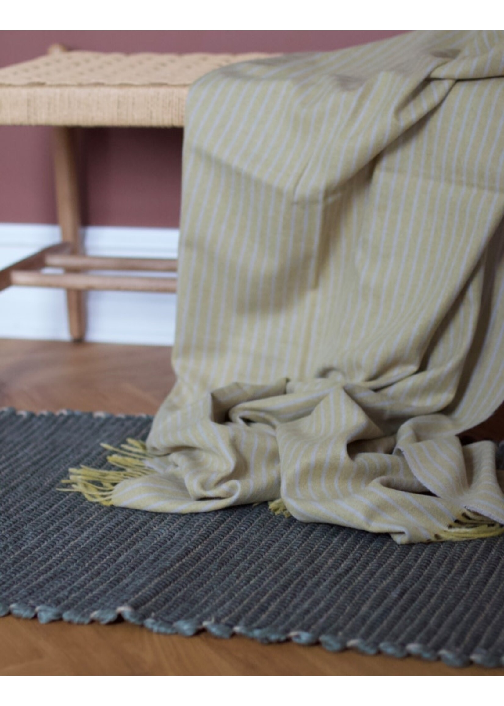 Elvang Stripes Throw - Yellow