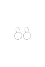 Pernille Corydon Double Twisted Earrings - Silver