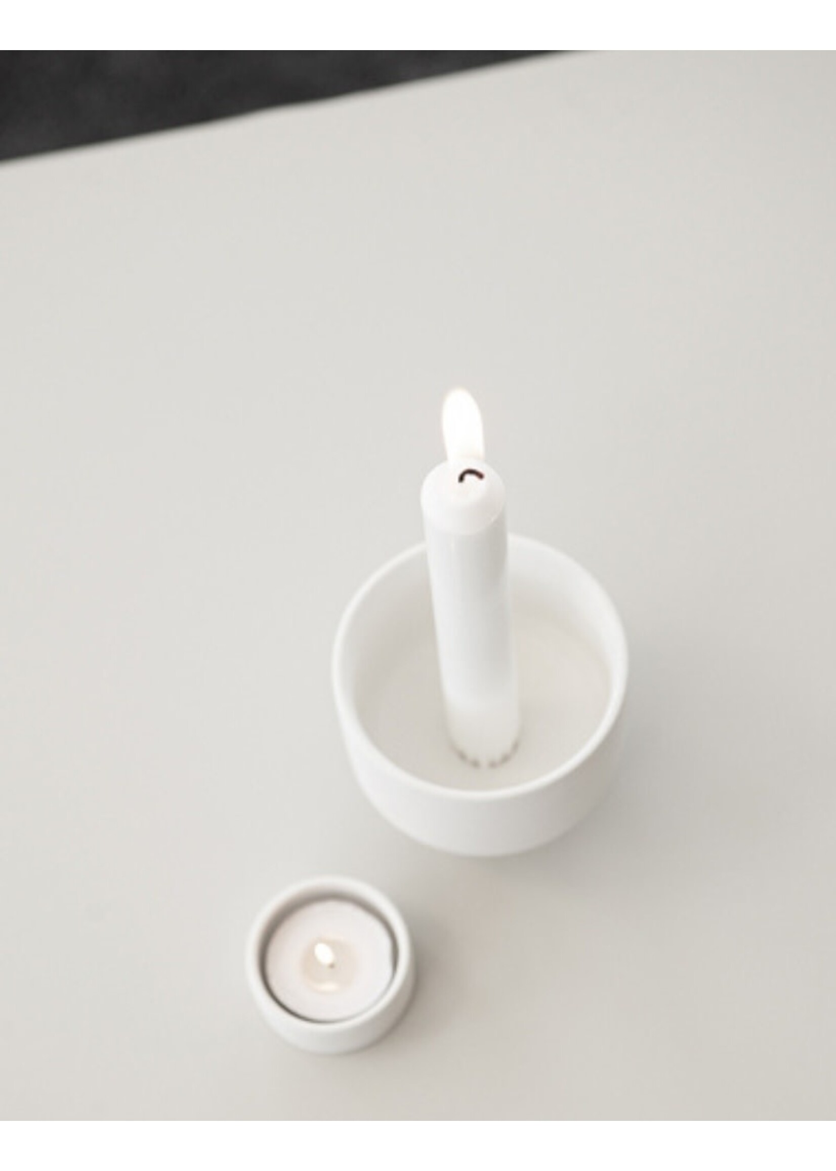 Storefactory Liaved Candle Stand - White