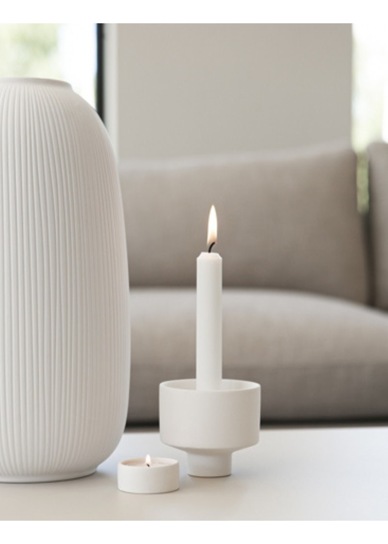 Storefactory Liaved Candle Stand - White