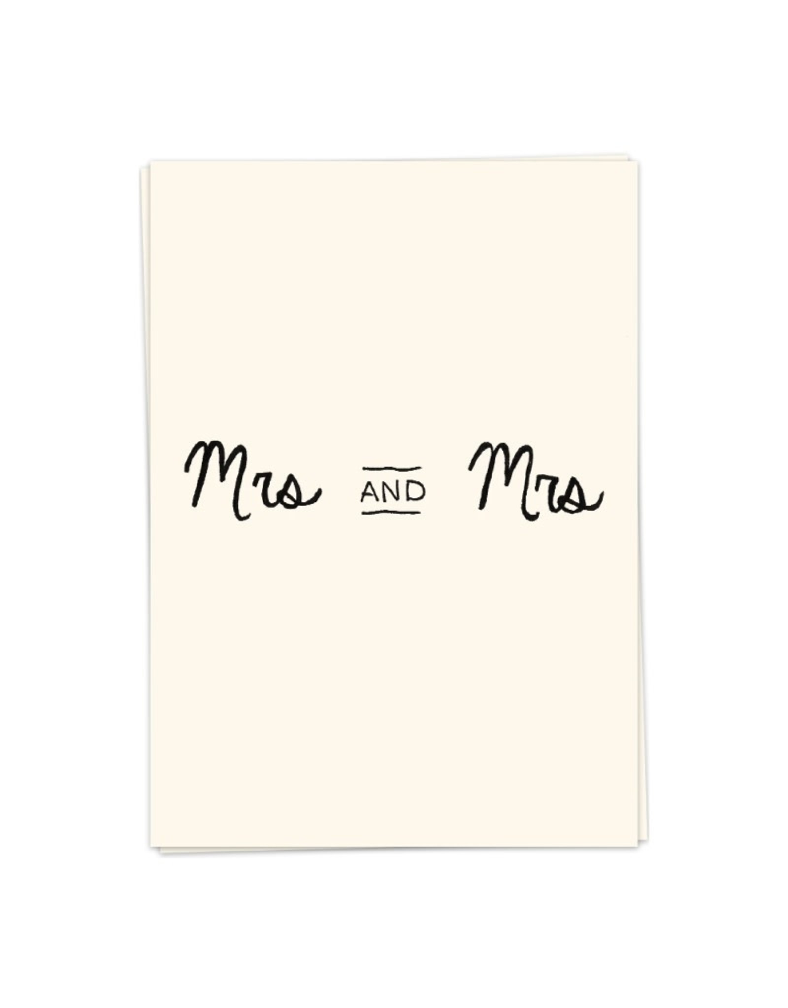 Kaart Blanche Mrs & Mrs