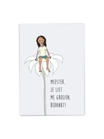 Kaart Blanche KB Meester, Je Liet Me Groeien - Meisje