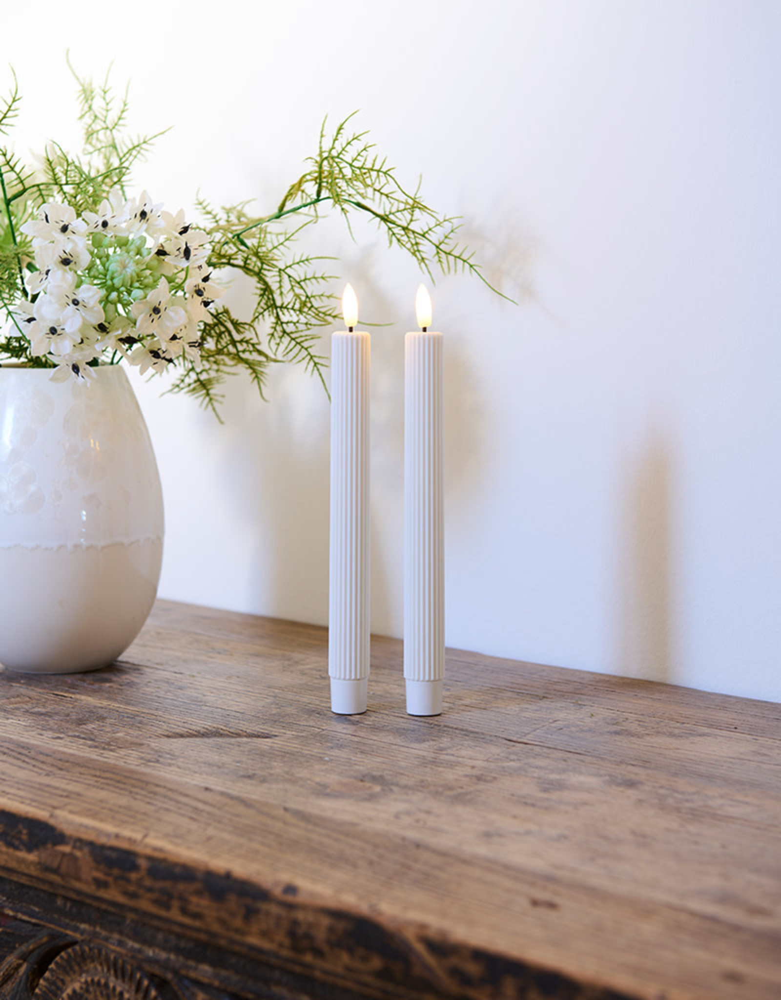 Sirius Smilla Rechargeable Led Candle Long | Set of 2 | White