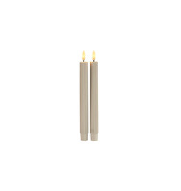 Sirius Smilla Rechargeable Led Candle Long | Set of 2 | Warm Grey