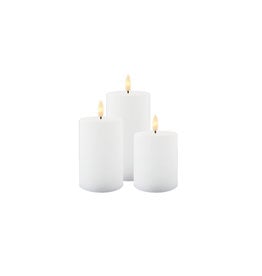 Sirius Sille Rechargeable Led Candle | Set of 3 | White