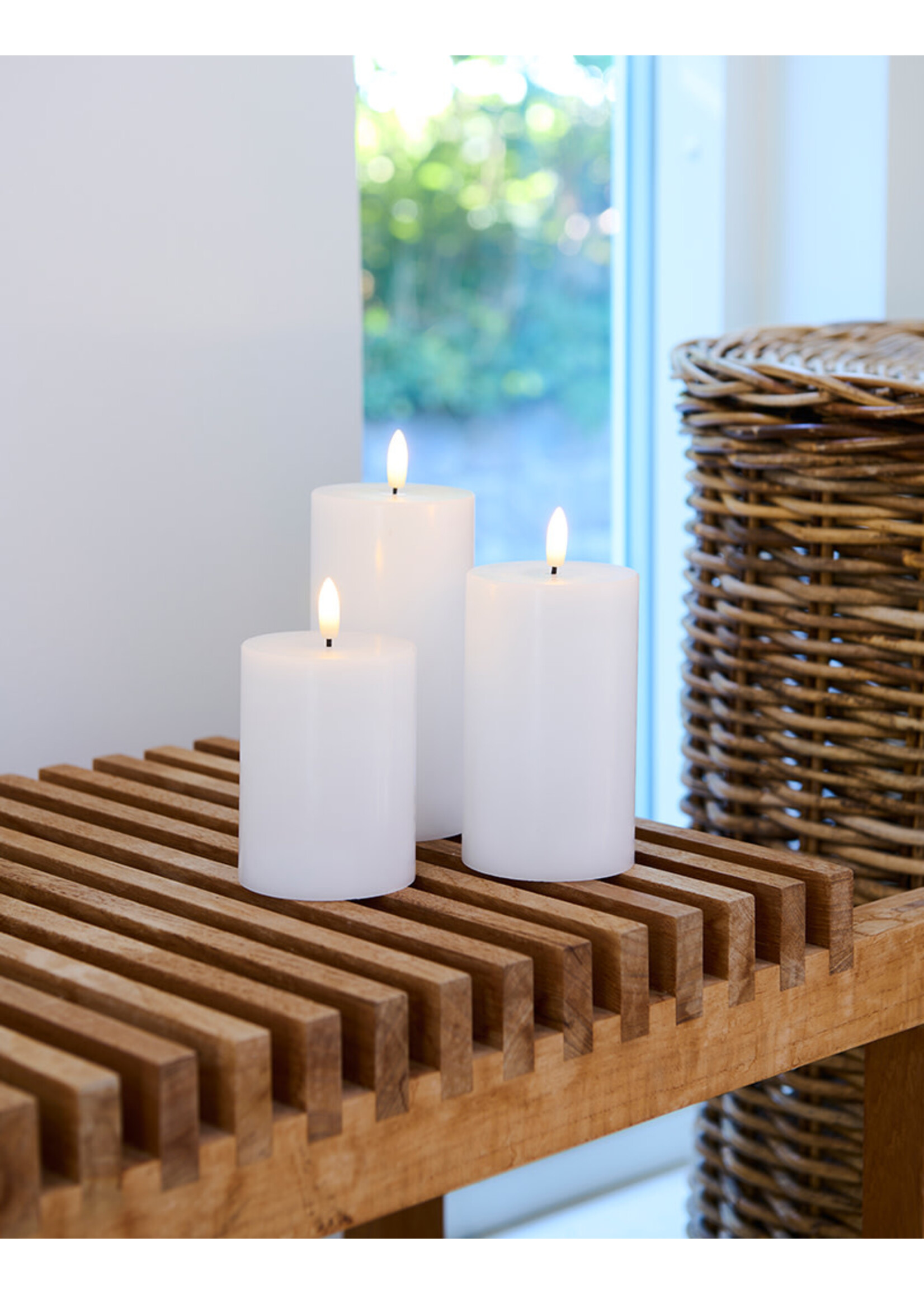 Sirius Sille Rechargeable Led Candle | Set of 3 | White