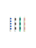 HAY Stripe Candle | Set of 4 | Crisp