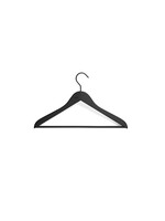 HAY Soft Coat Hanger Slim | Set of 4 | Black