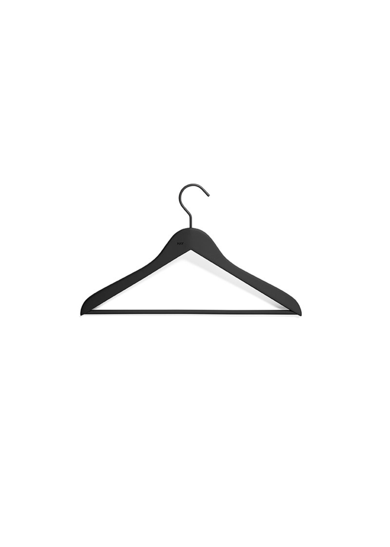 HAY Soft Coat Hanger Slim | Set of 4 | Black