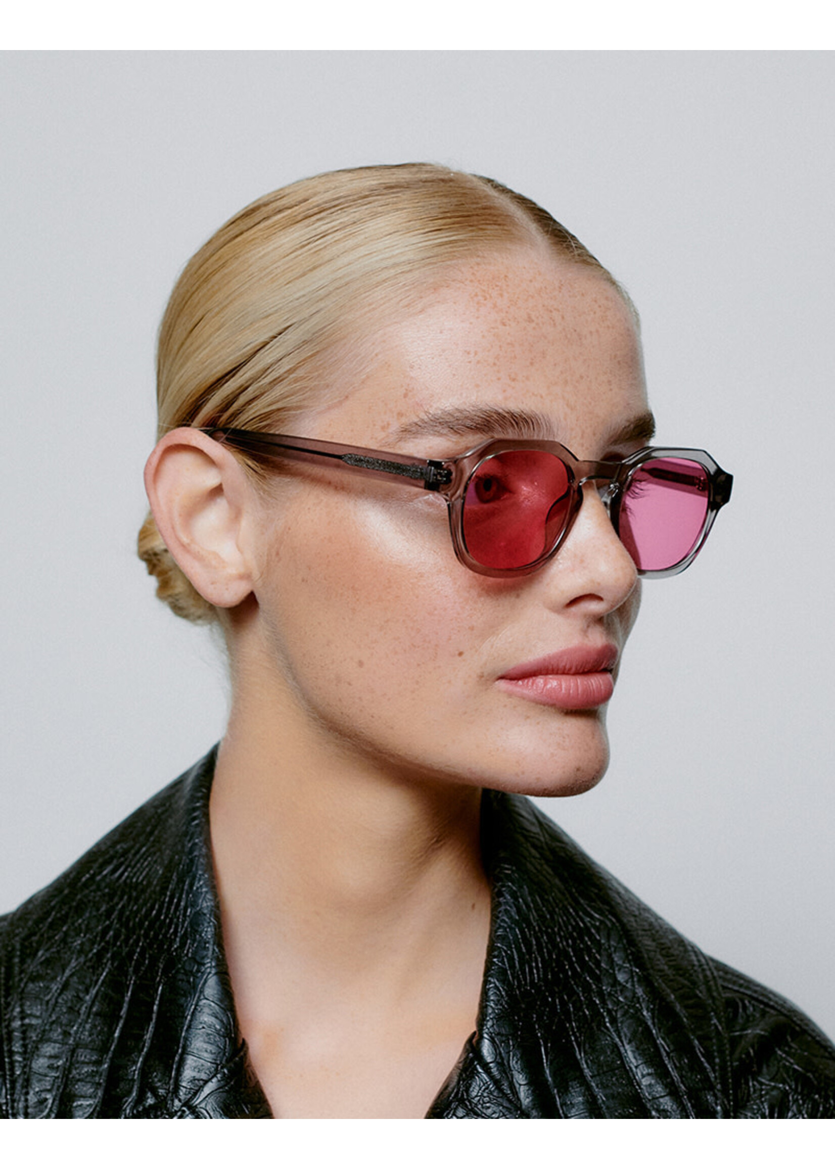 A.Kjærbede Zonnebril Zan - Grey Transparent