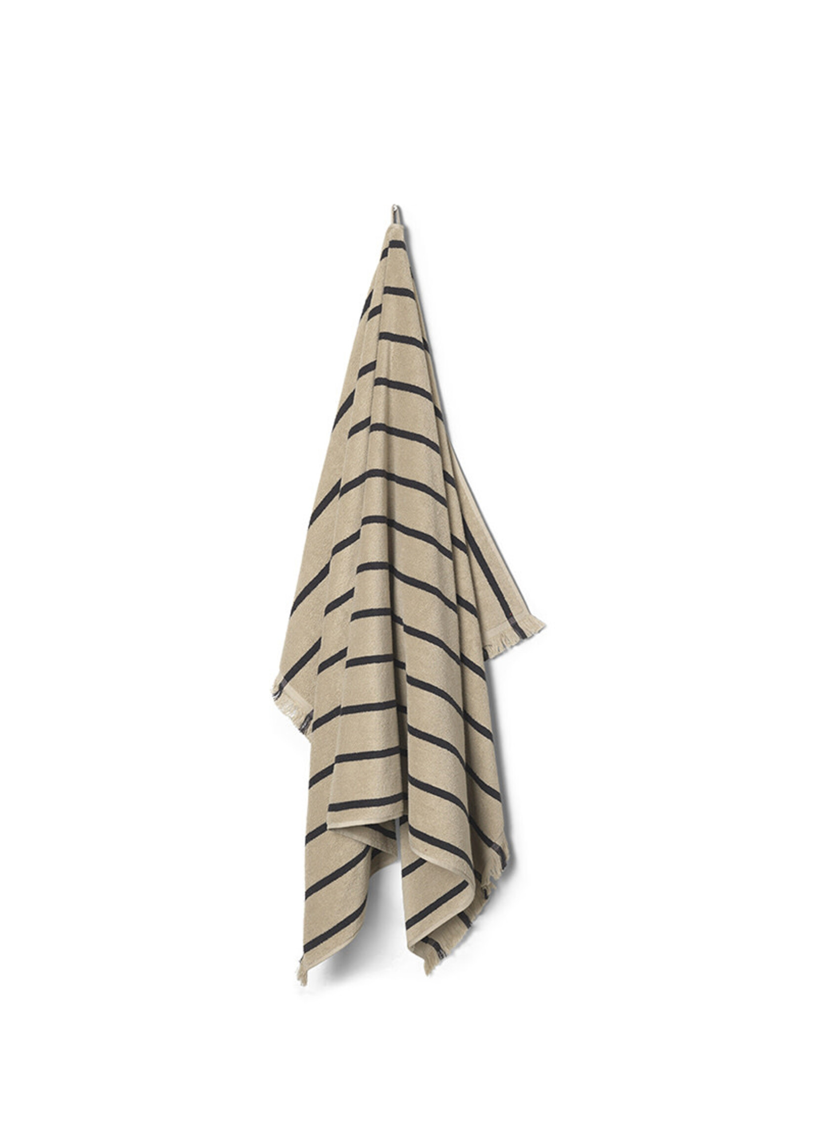 Ferm Living Alee Beach Towel | Sand/Black