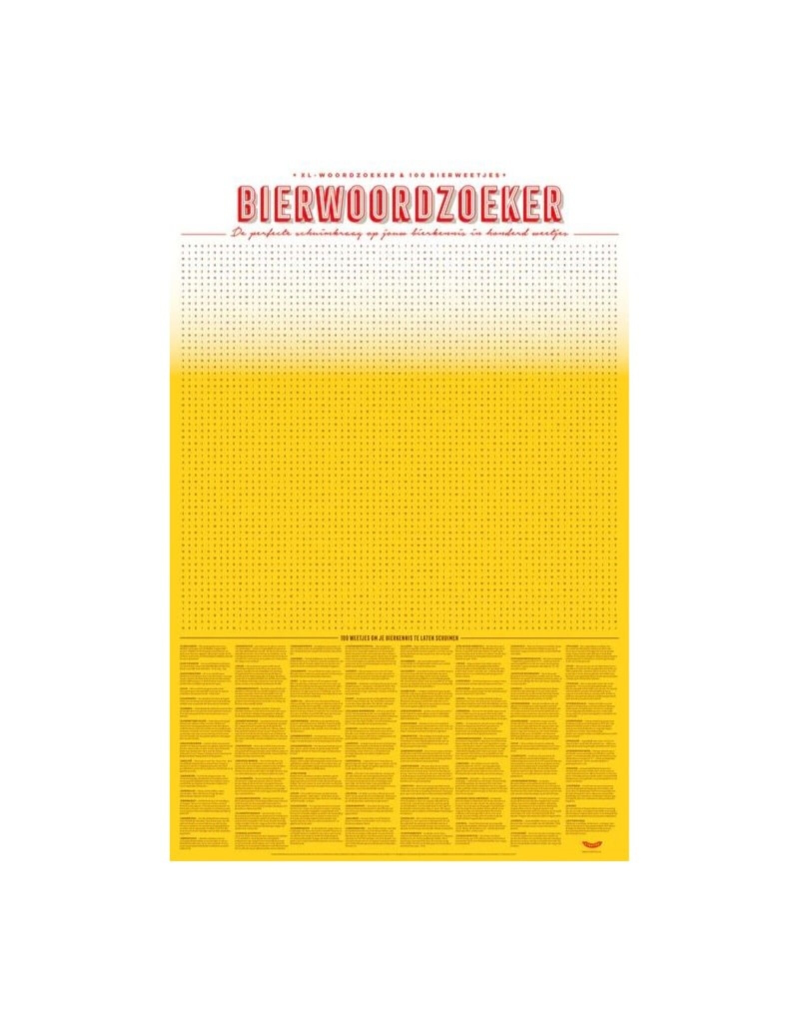 Stratier XL Spelposter | Woordzoeker Bierweetjes