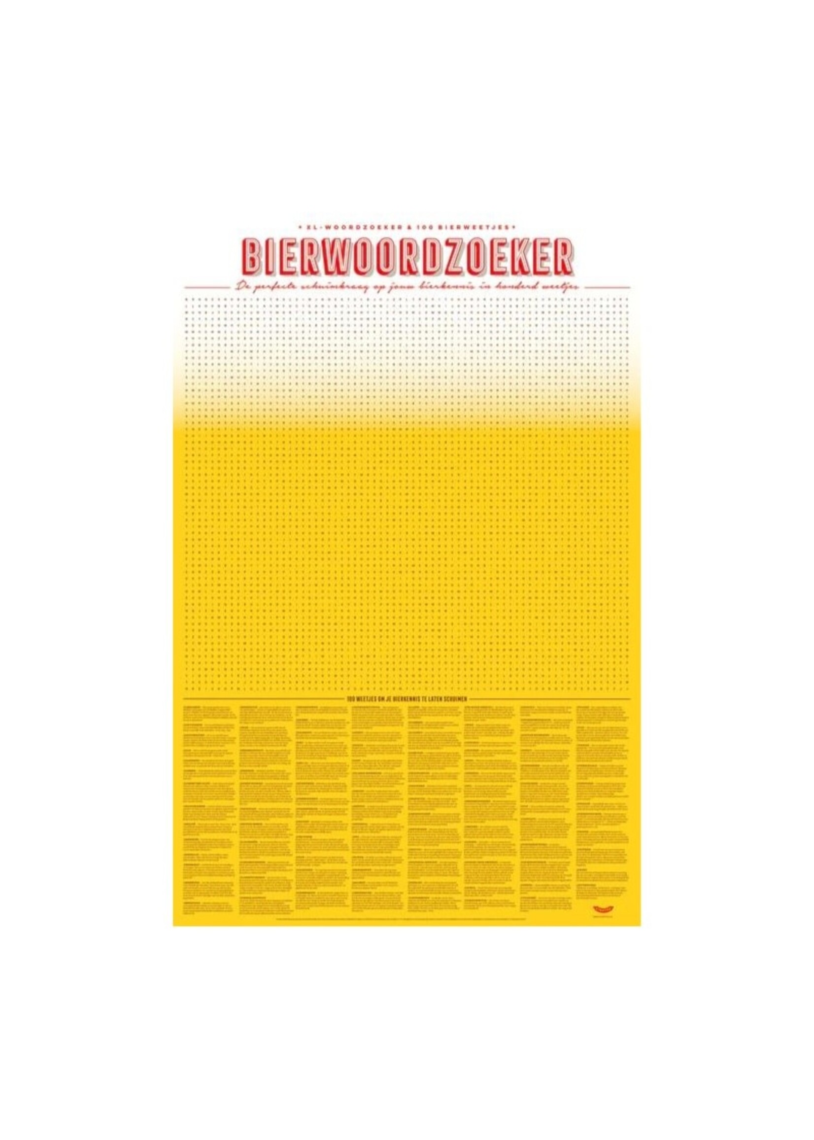 Stratier XL Spelposter | Woordzoeker Bierweetjes