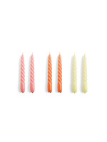 HAY Candle Twist - Set of 6 - Rose/Peach/Citrus