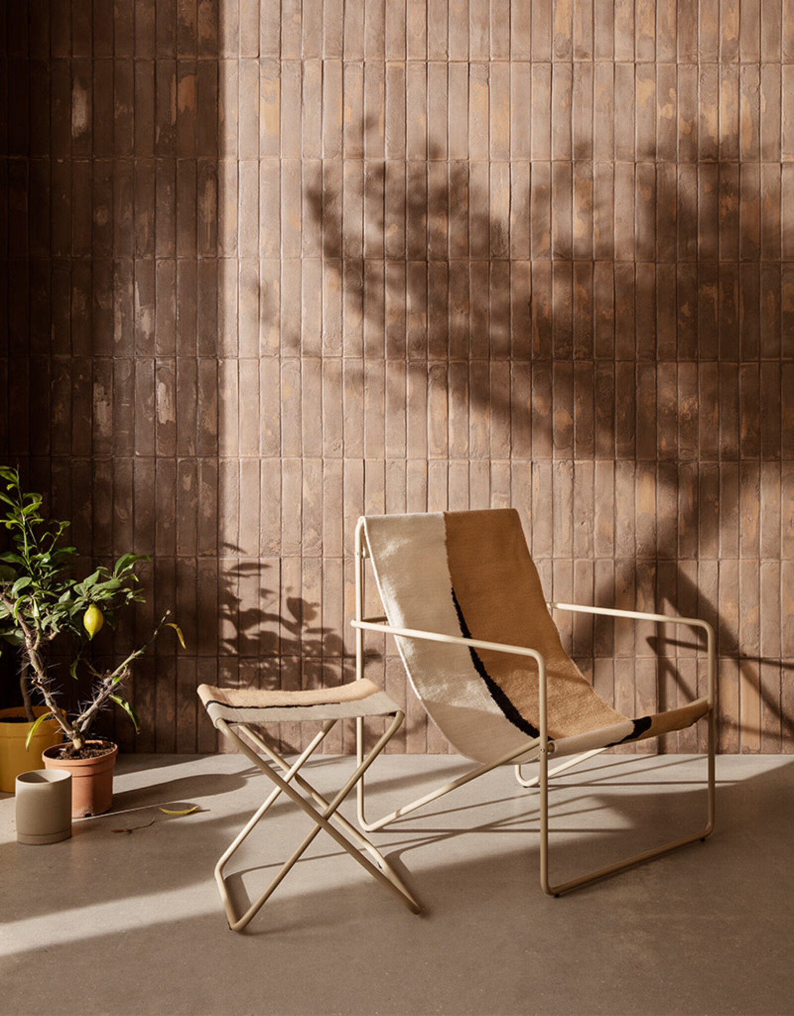 Ferm Living Desert Lounge Chair | Cashmere/Soil