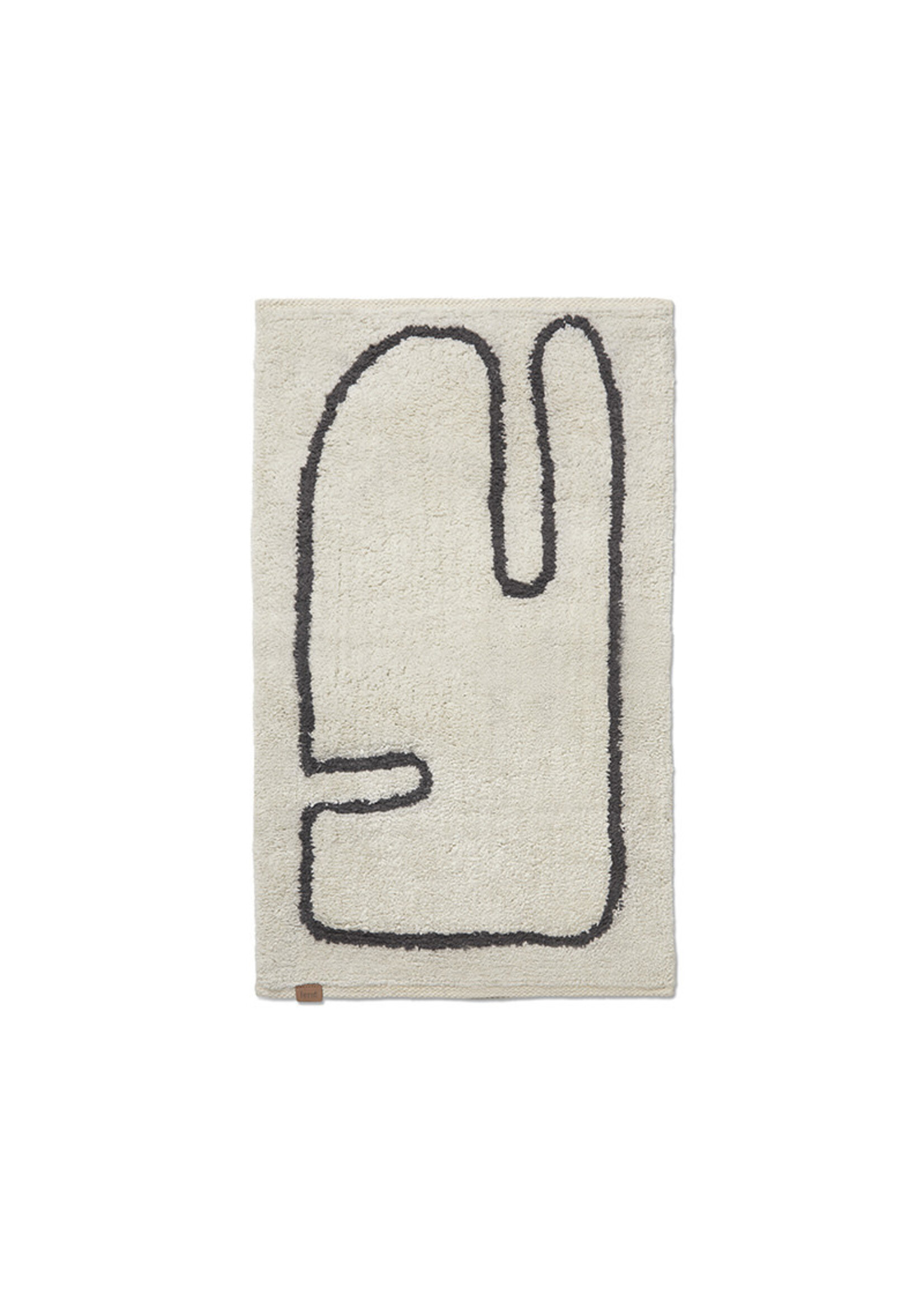 Ferm Living Lay Washable Mat | Off-White/Coffee