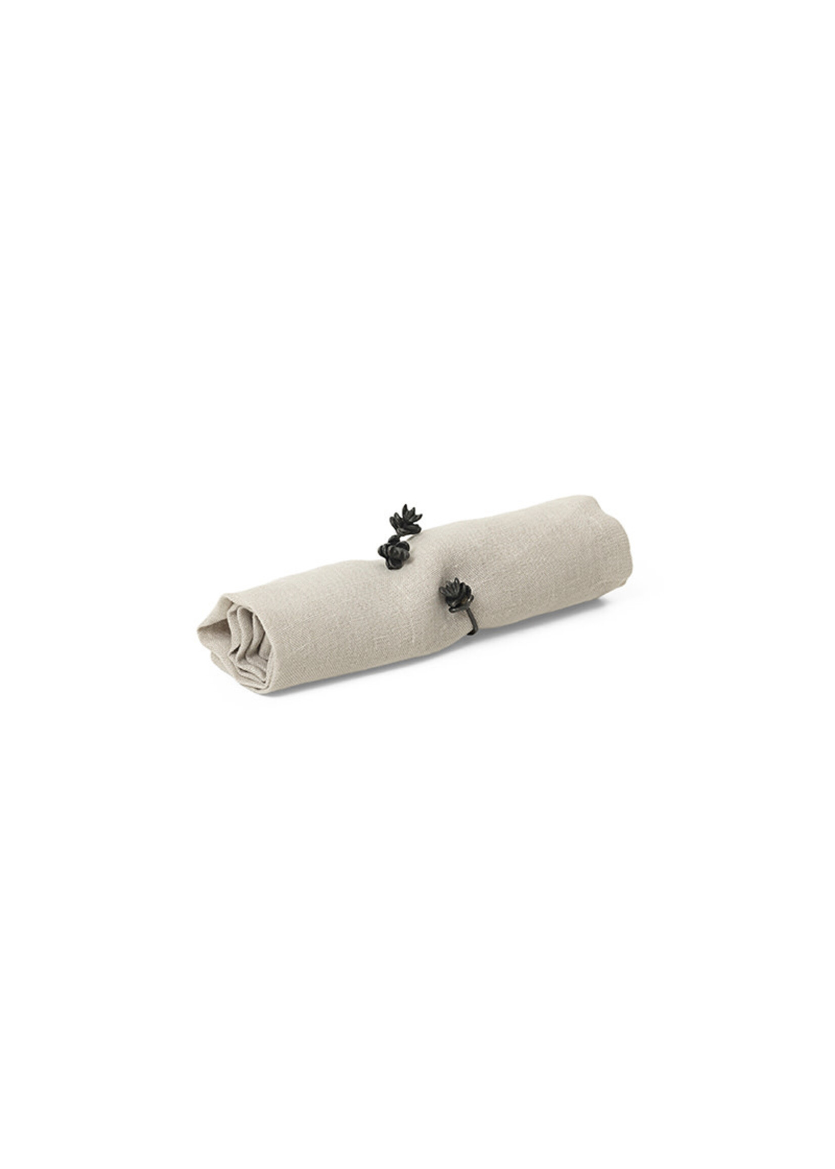 Ferm Living Forest Napkin Rings - Black Brass