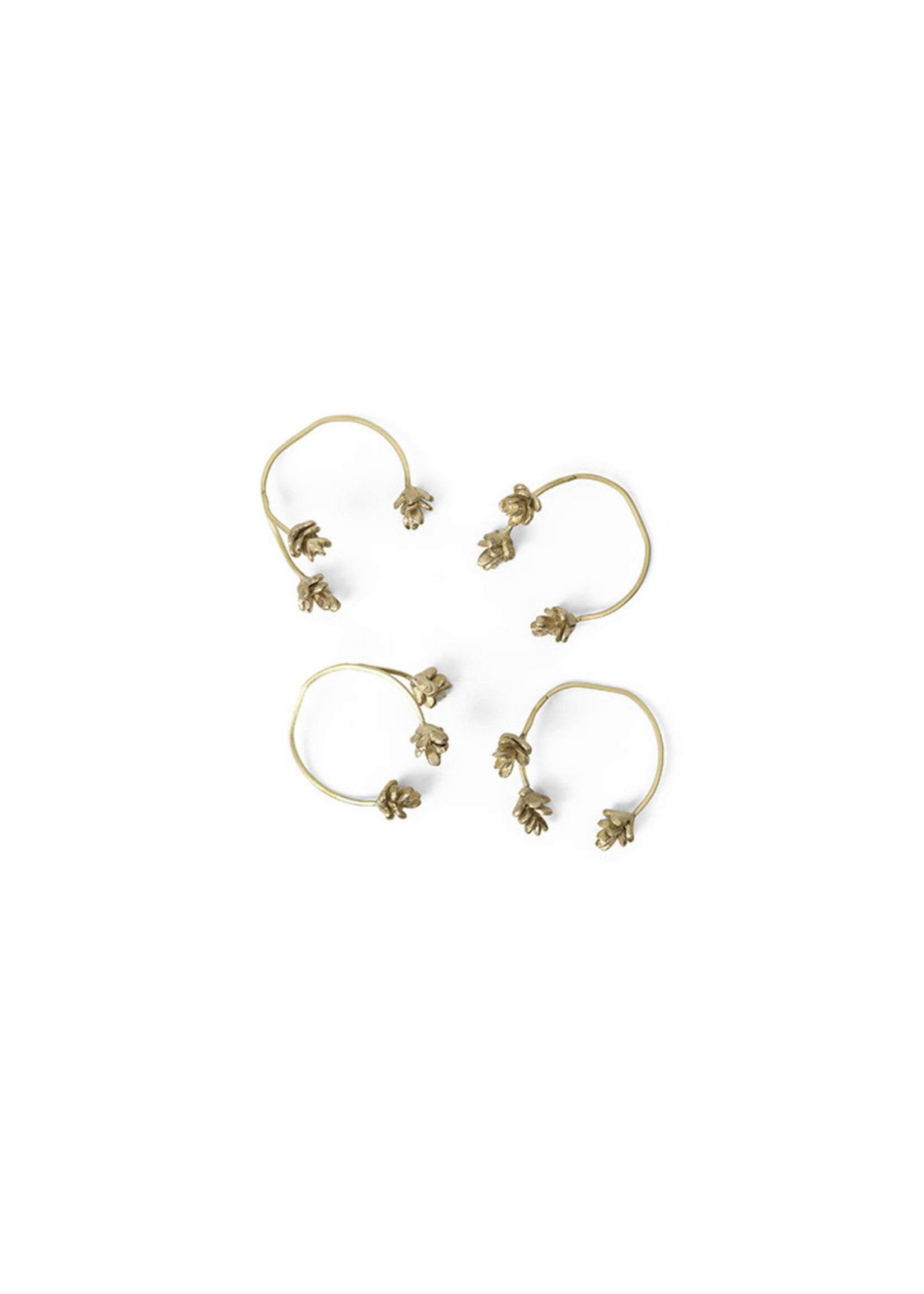 Ferm Living Forest Napkin Rings - Brass