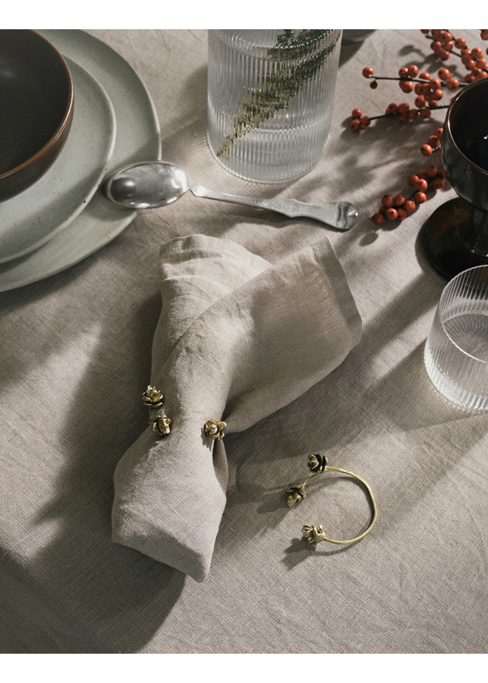 Ferm Living Forest Napkin Rings - Brass