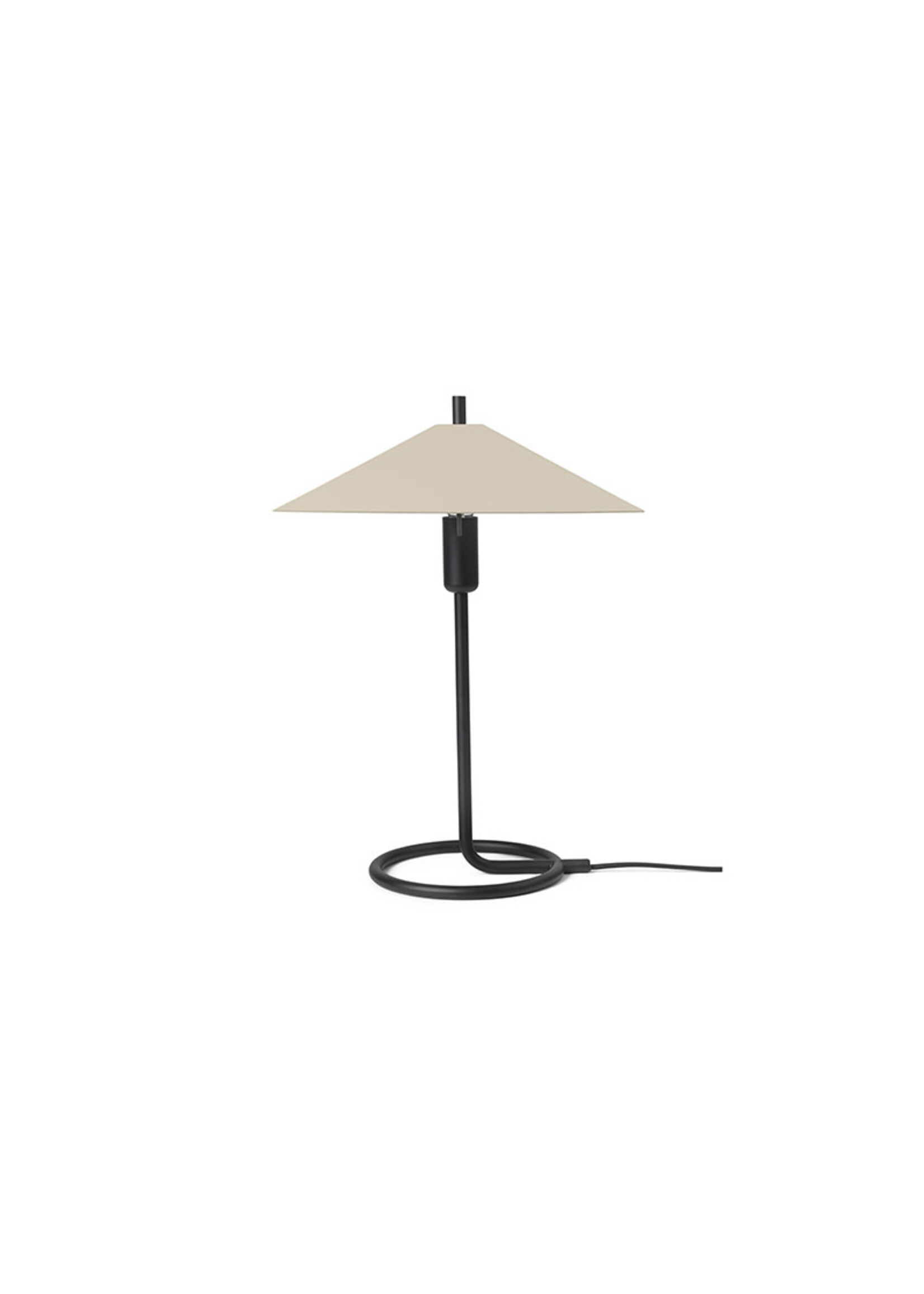 Ferm Living Filo Table Lamp Square - Black/Cashmere