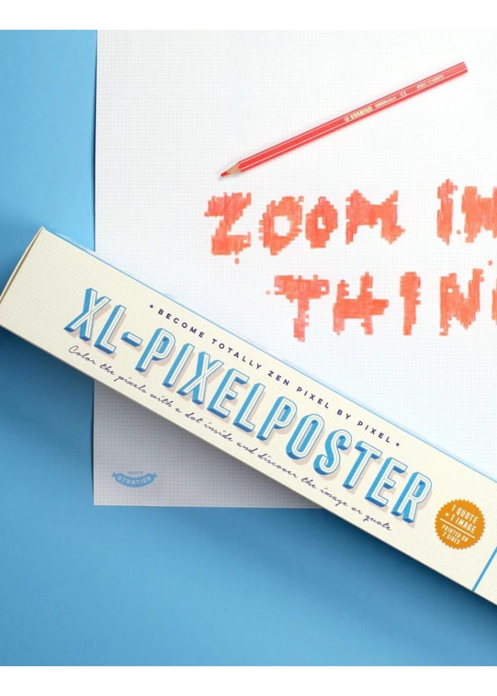 Stratier XL Spelposter | Pixelposter Zebra