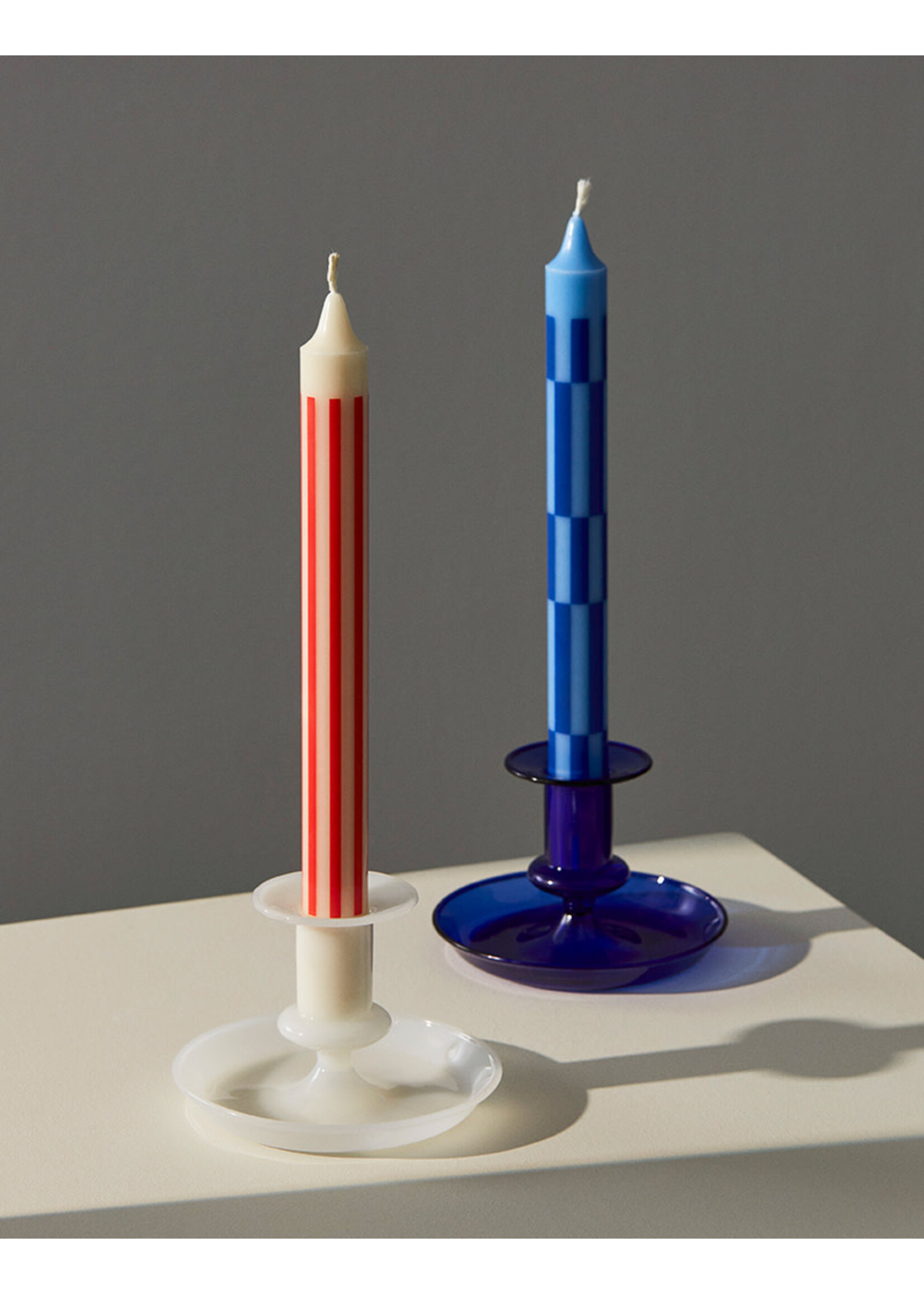 HAY Flare Candle Holder | Dark Blue